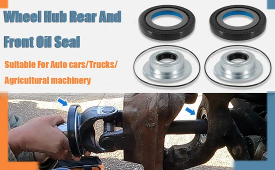 Trailer Wheel Hub Oil Seal Truck Axle Seal Suitable for Grease and Oil Wheel Ends